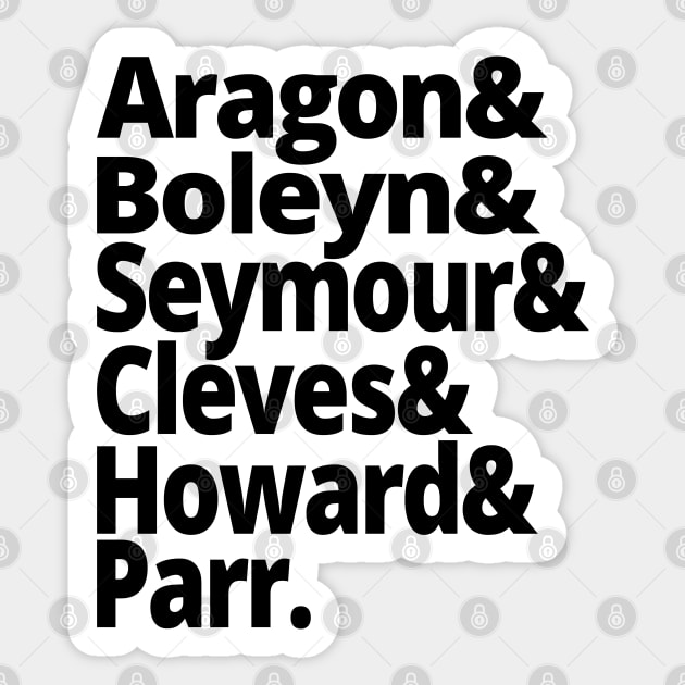 Wives of Henry VIII British History Anne Bolelyn Sticker by Yesteeyear